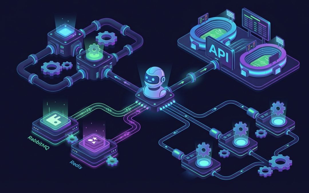 Как использовать очереди (RabbitMQ/Redis), если бот растёт по нагрузке?