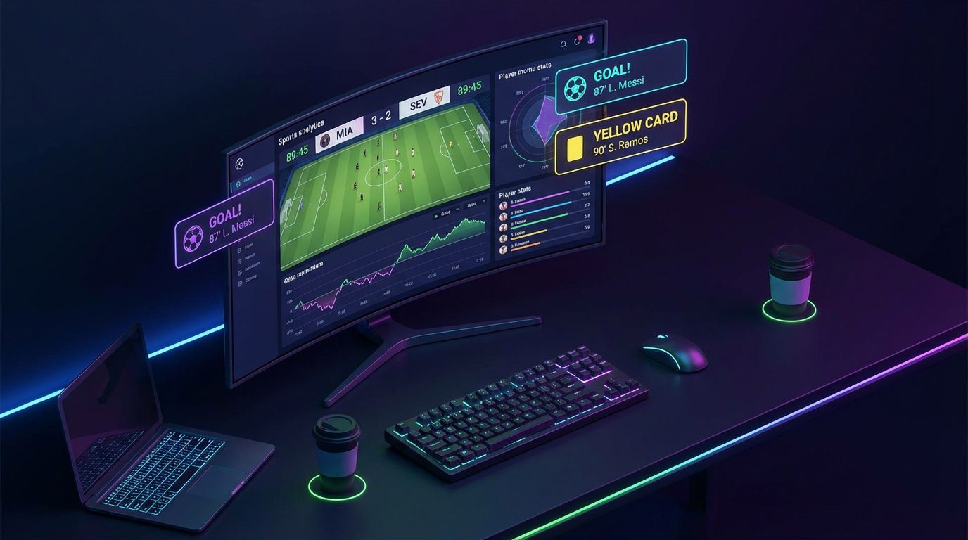 Как получать уведомления при резком изменении динамики матча?