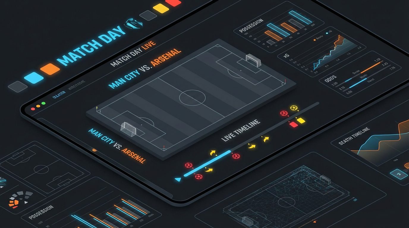 Как создать интерактивный live-timeline: голы, удары, карты